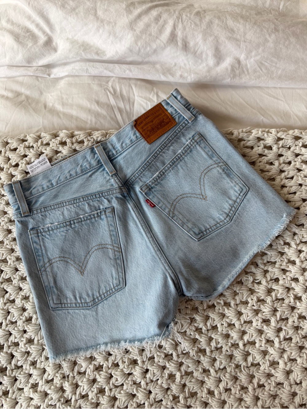 Levi's Light Blue Denim Jean Shorts
